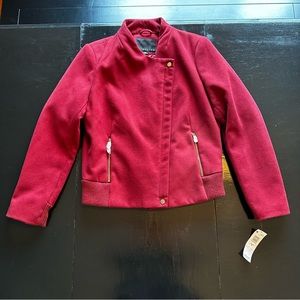 NWT Vintage Retro Attention Red Coat Corduroy Back Elastic Red Coat Medium